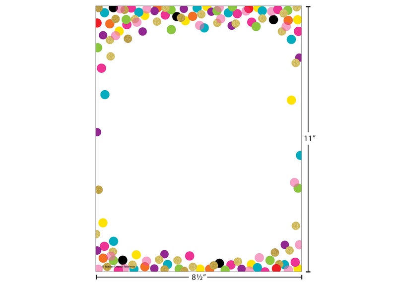 Teacher Created Resources Teacher Confetti Computer Paper - Image 3